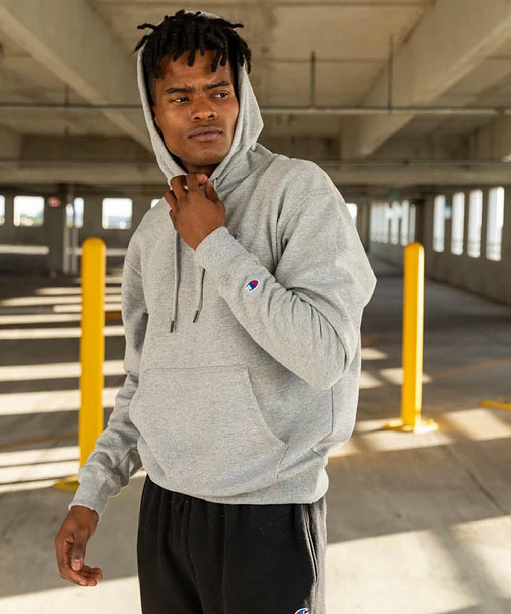 Hot Sale β€οΈ Champion Oxford Gray Kangaroo-Pocket Powerblend Fleece Hoodie - Men π 3 Hot Sale β€οΈ Champion Oxford Gray Kangaroo-Pocket Powerblend Fleece Hoodie - Men π - Image 3