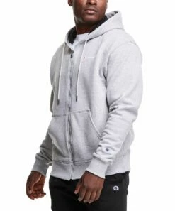 Hot Sale π― Champion Oxford Gray Pocket Full-Zip Powerblend Hoodie - Men π₯ 6 Hot Sale π― Champion Oxford Gray Pocket Full-Zip Powerblend Hoodie - Men π₯ -Champion Sales zu91137127 alt 2 tm1626873878