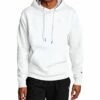 Discount 😀 Champion White Kangaroo-Pocket Powerblend Fleece Hoodie - Men 🛒