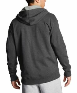 Top 10 🛒 Champion Granite Heather Pocket Full-Zip Powerblend Hoodie - Men 🥰 -Champion Sales zu91137215 alt 2 tm1629295425