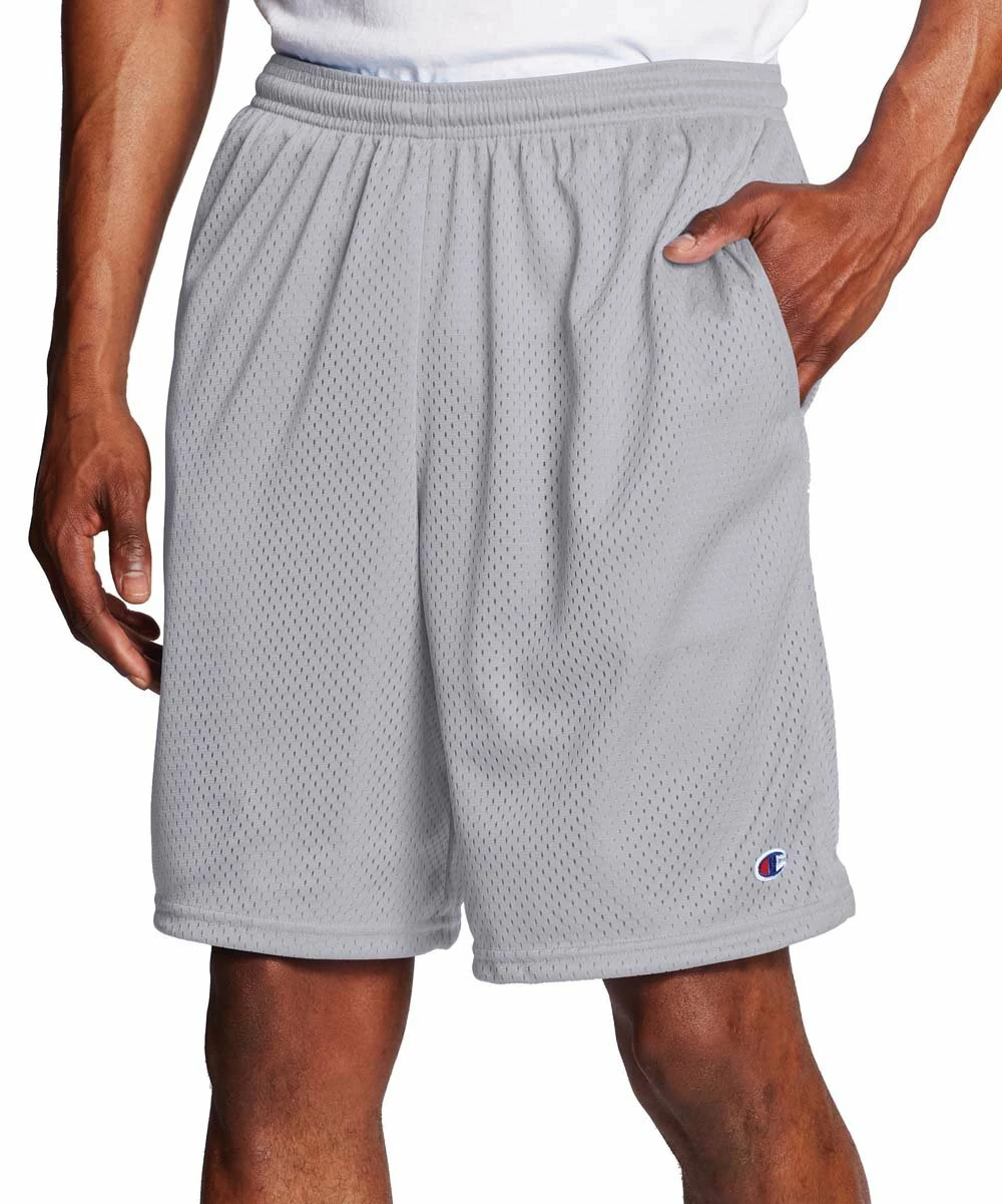 Flash Sale βοΈ Champion Athletic Gray 9'' Drawstring Pocket Classic Mesh Athletic Shorts - Men π 1 Flash Sale βοΈ Champion Athletic Gray 9'' Drawstring Pocket Classic Mesh Athletic Shorts - Men π