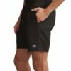 Promo 🧨 Champion Black 7'' Drawstring Pocket Powerblend Athletic Shorts - Men 🧨