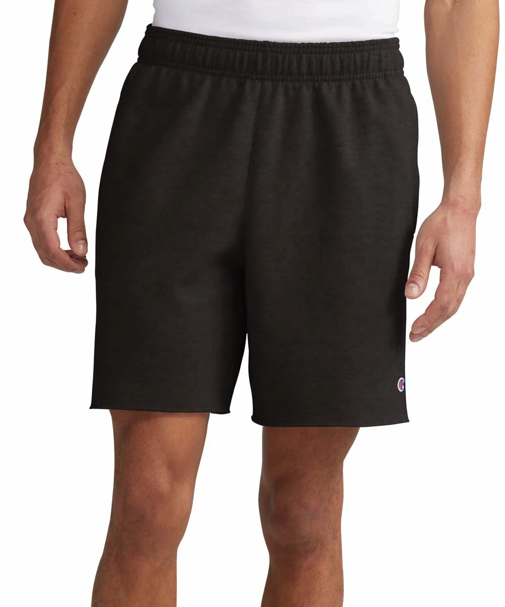 Promo 𧨠Champion Black 7'' Drawstring Pocket Powerblend Athletic Shorts - Men 𧨠2 Promo 𧨠Champion Black 7'' Drawstring Pocket Powerblend Athletic Shorts - Men 𧨠- Image 2