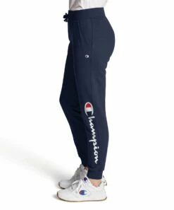 Budget 🎁 Champion Athletic Navy Drawstring Pocket Powerblend Joggers - 👩 Women 💯