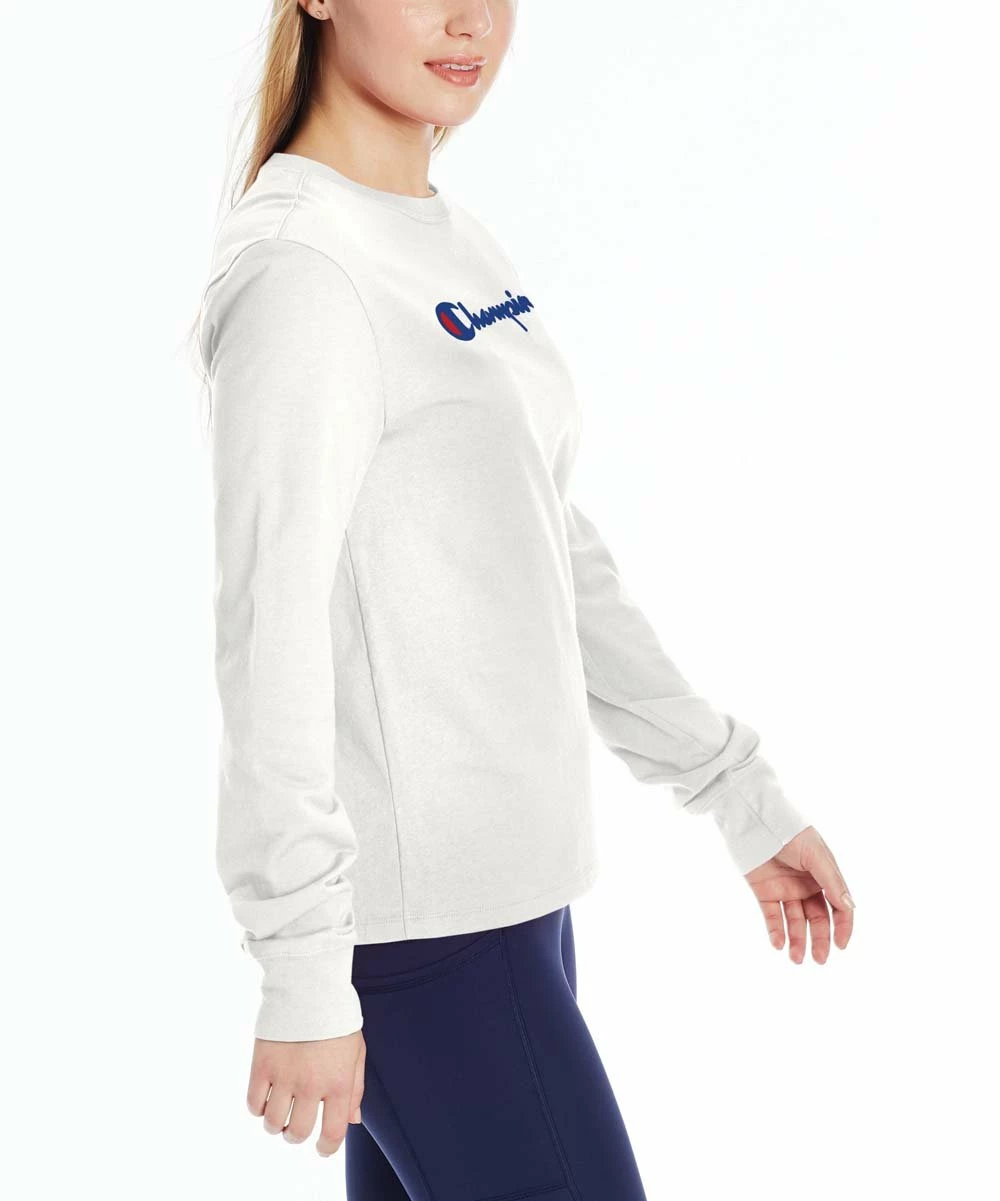 Best Pirce β¨ Champion White Classic Long-Sleeve Tee - π© Women 𧨠2 Best Pirce β¨ Champion White Classic Long-Sleeve Tee - π© Women 𧨠- Image 2