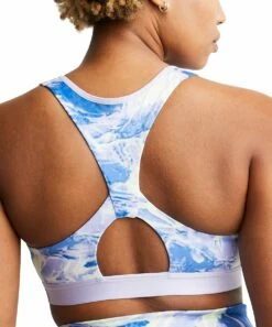 Buy 🔔 Champion Blue & White Ripple Effect Soft Touch Eco Cutout Sports Bra - Plus Too 😍 -Champion Sales zu96220826 alt 2 tm1642018601