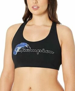 Flash Sale 👏 Champion Black The Authentic Logo Sports Bra - Plus 🤩