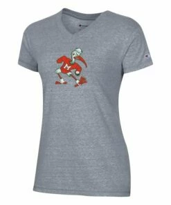 Deals π€© Champion Miami Hurricanes Vault Logo V-Neck Tee - π© Women π