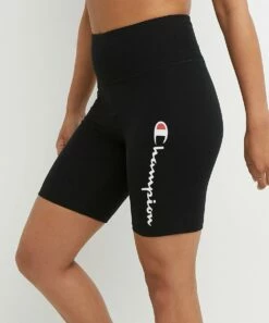 Cheap 😉 Champion Black Logo Bike Short - 👩 Women 🧨