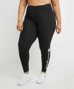 Flash Sale 🤩 Champion Black Authentic Logo Leggings - Plus ⌛
