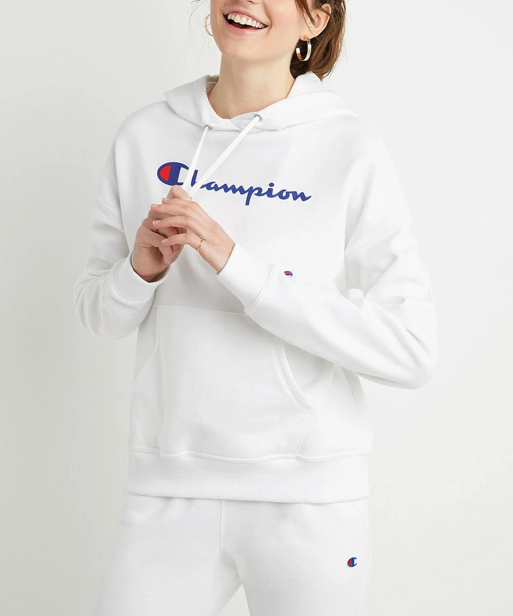 Hot Sale π Champion White Powerblend Relaxed Hoodie - π© Women π 2 Hot Sale π Champion White Powerblend Relaxed Hoodie - π© Women π - Image 2
