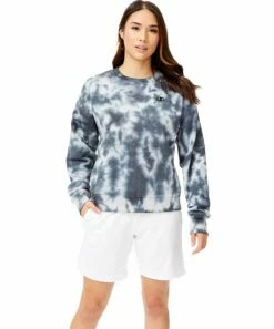 New 👏 Champion Black & White Tie-Dye Crewneck Sweatshirt - 👩 Women 💯