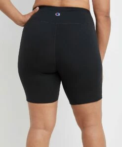 Best Sale 🔔 Champion Black 8'' Authentic Logo Bike Shorts - Plus ✨ -Champion Sales zu96927655 alt 3 tm1651006563