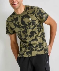 Best reviews of 😉 Champion Olive & Army Green Camo Classic Tee - Men ⌛