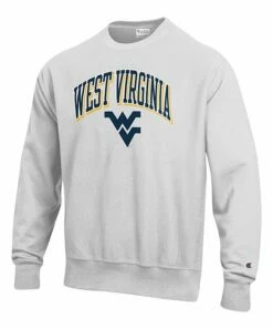 Coupon 🎉 Champion West Virginia Mountaineers Arch Logo Reverse Weave Sweatshirt - Men 👍