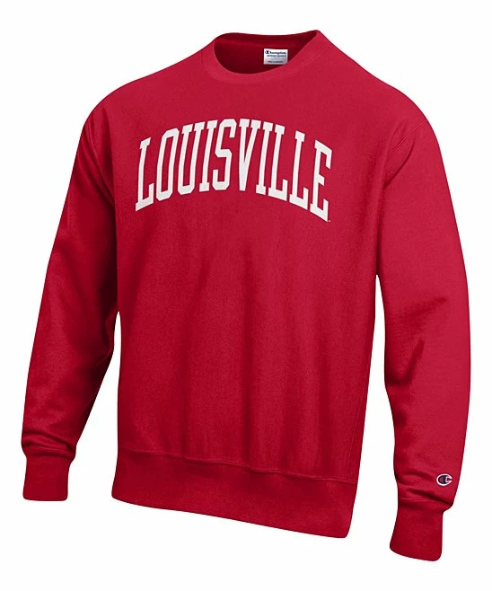 Budget ✔️ Champion Louisville Cardinals Arch Reverse Weave Sweatshirt - Men 🥰 1 Budget ✔️ Champion Louisville Cardinals Arch Reverse Weave Sweatshirt - Men 🥰