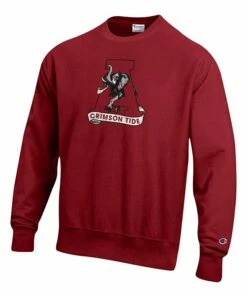 Hot Sale βοΈ Champion Alabama Crimson Tide Vault Logo Reverse Weave Sweatshirt - Men π€©