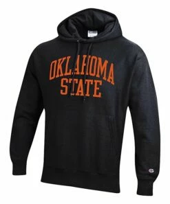 Budget π Champion Oklahoma State Cowboys Team Arch Reverse Weave Hoodie - Men π