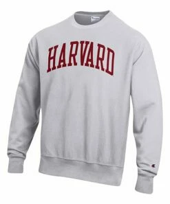 New ✔️ Champion Harvard Crimson Arch Reverse Weave Sweatshirt - Men ✨
