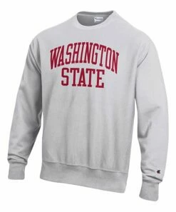 Discount 🤩 Champion Washington State Cougars Arch Reverse Weave Sweatshirt - Men 🌟