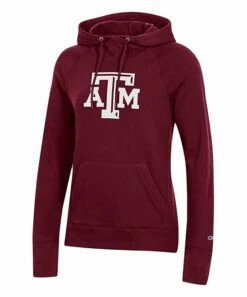 Cheap 🎉 Champion Texas A&M Aggies University Primary Logo Raglan Hoodie - 👩 Women 👍