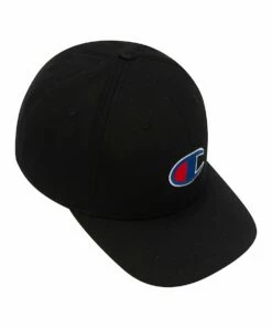 Outlet ✨ Champion Black & White Logo Icon Flexfit ⚾ Baseball Cap 🛒