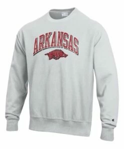 Best deal 🎉 Champion Arkansas Razorbacks Arch Logo Reverse-Weave Sweatshirt - Men 🤩