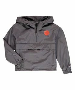 Cheap 🔔 Champion Clemson Tigers Pack & Go Quarter-Zip Windbreaker - Boys 😀