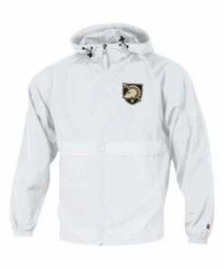 Cheapest 🔥 Champion Army Black Knights Pocket Hooded Zip-Up Windbreaker - Men 💯