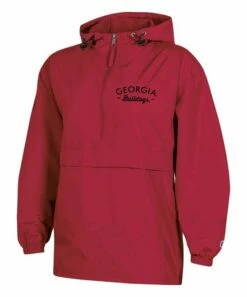 Buy β€οΈ Champion Georgia Bulldogs Packable Half-Zip Raincoat - π© Women π―