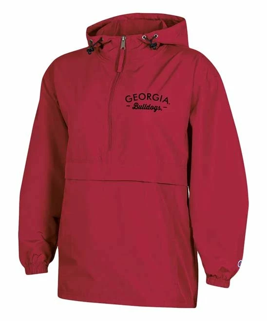 Buy β€οΈ Champion Georgia Bulldogs Packable Half-Zip Raincoat - π© Women π― 1 Buy β€οΈ Champion Georgia Bulldogs Packable Half-Zip Raincoat - π© Women π―
