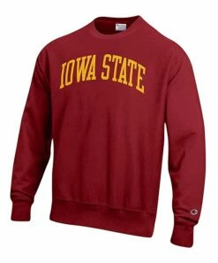 Best Sale 👍 Champion Iowa State Cyclones Arch Reverse-Weave Sweatshirt - Men 🧨