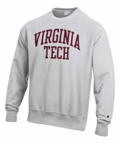 Flash Sale 😍 Champion Virginia Tech Hokies Arch Reverse-Weave Sweatshirt - Men 🛒