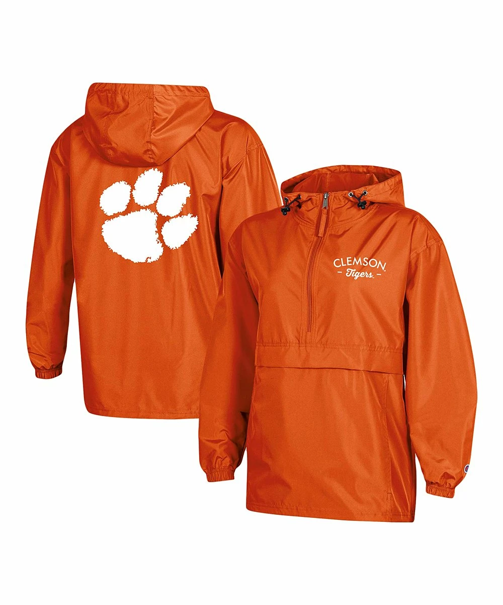 Cheap π€© Champion Clemson Tigers Packable Half-Zip Raincoat - π© Women π 3 Cheap π€© Champion Clemson Tigers Packable Half-Zip Raincoat - π© Women π - Image 3
